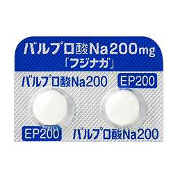 バルプロ酸Na錠200mg「フジナガ」［抗てんかん剤、躁病・躁状態治療剤］