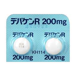 デパケンR錠200mg［抗てんかん剤、躁病・躁状態治療剤］の画像
