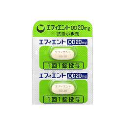 エフィエントOD錠20mg［経皮的冠動脈形成術（PCI）が適用される虚血性心疾患］