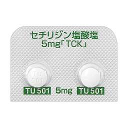 セチリジン塩酸塩錠5mg「TCK」