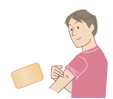 貼り薬（貼付剤）のイラスト