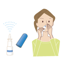 点鼻薬のイラスト